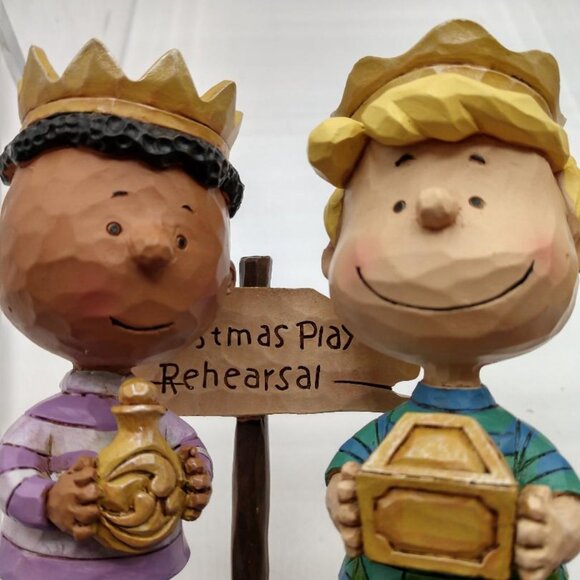 JIM SHORE PEANUTS PRACTICE MAKES PERFECT THREE KINGS 2015 4045874 - Picture 2 of 8